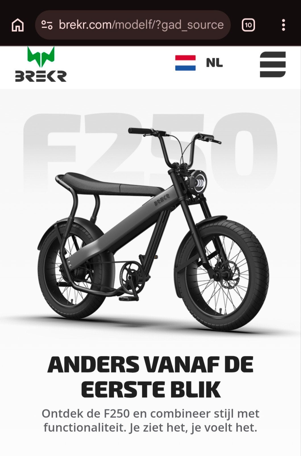Brekr F250 E- fatbike long range (weinig gebruikt!), 55 tot 59 cm, Ophalen, Zo goed als nieuw, Overige merken