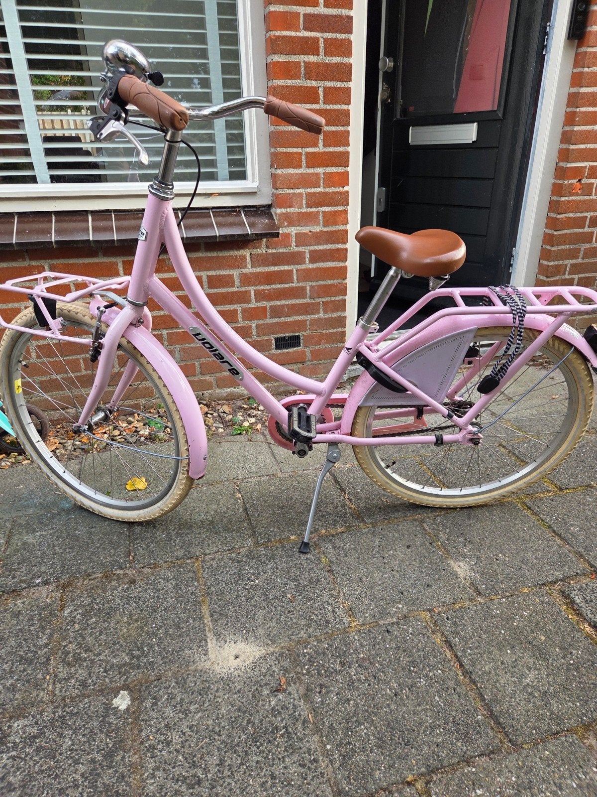 Volare meisjesfiets 24 inch met voordrager - roze, Ophalen, Gebruikt, 24 inch, Volare