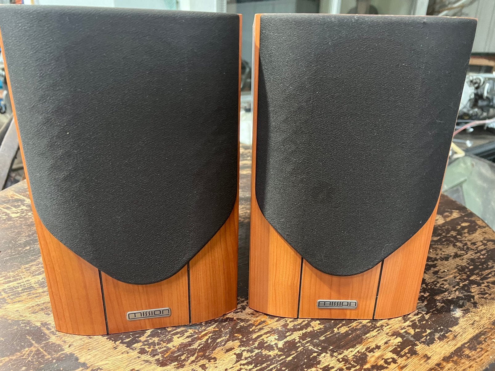 Mission M32i speakers luidsprekers 2 stuks, Ophalen, Gebruikt, Speakerset, 60 tot 120 watt
