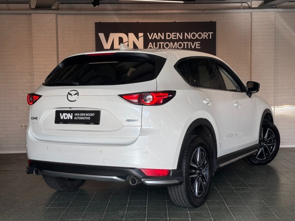 Mazda CX-5 2.5 SkyActiv-G 194 Luxury Pano 360 Camera Stoelve, 1487 kg, Huisgarantie, 4 cilinders, Wit