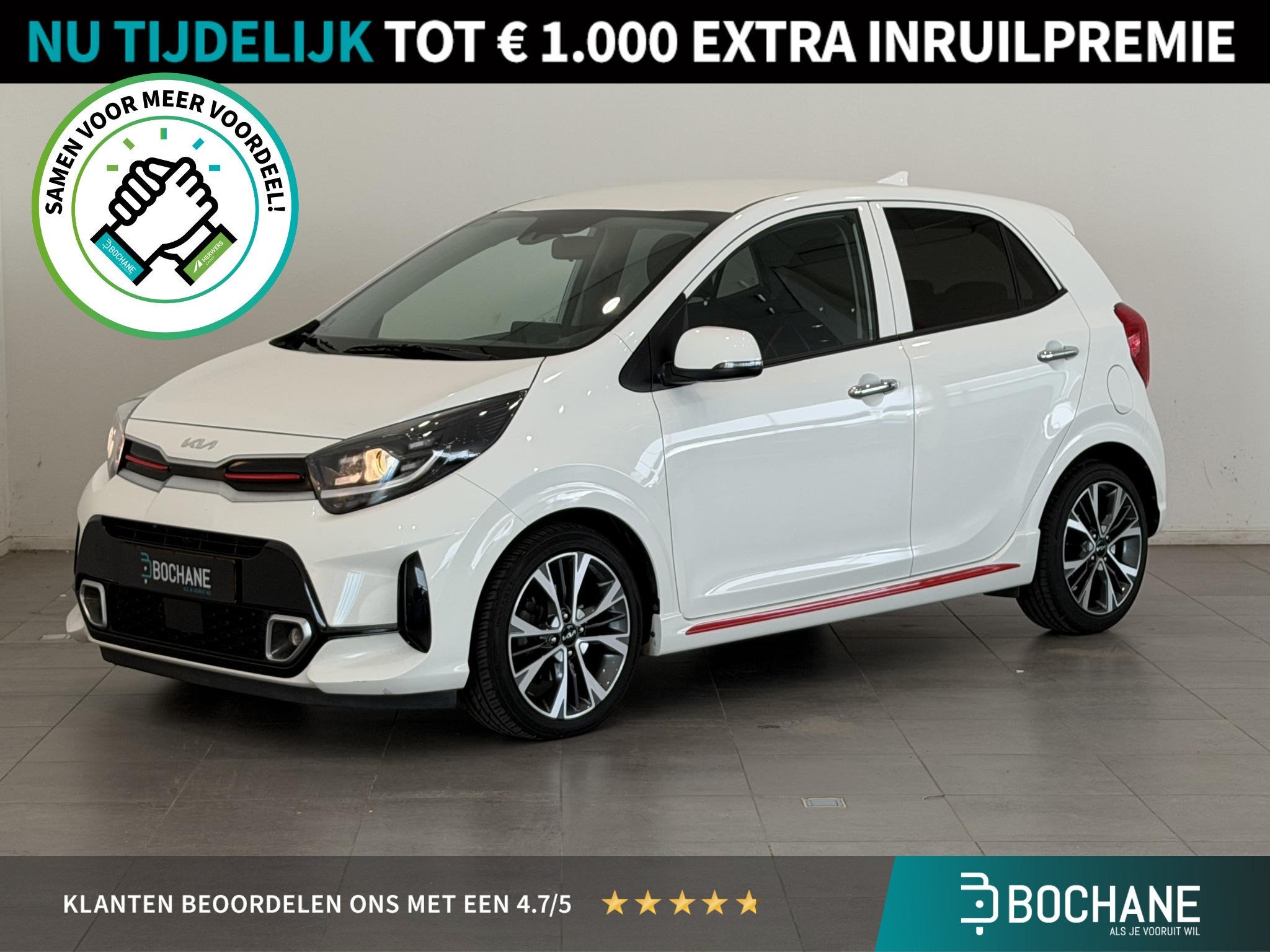 Kia Picanto 1.2 CVVT GT-Line | Leder | Keyless | Stoel- & St