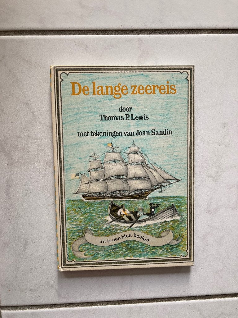 Blok-boekje De Lange zeereis Thomas P.Lewis. Ploegsma, Boeken, 5 of 6 jaar, Fictie algemeen, Jongen of Meisje, Zo goed als nieuw
