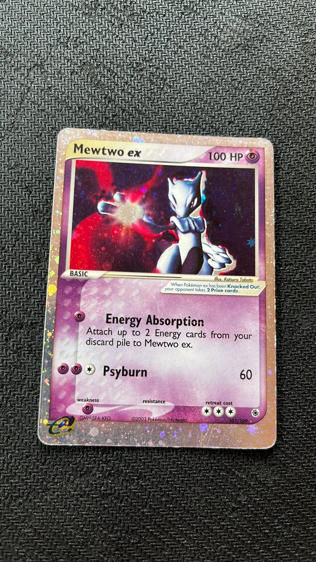 Mewtwo ex 101/109 - Pokemon, Ophalen of Verzenden, Zo goed als nieuw