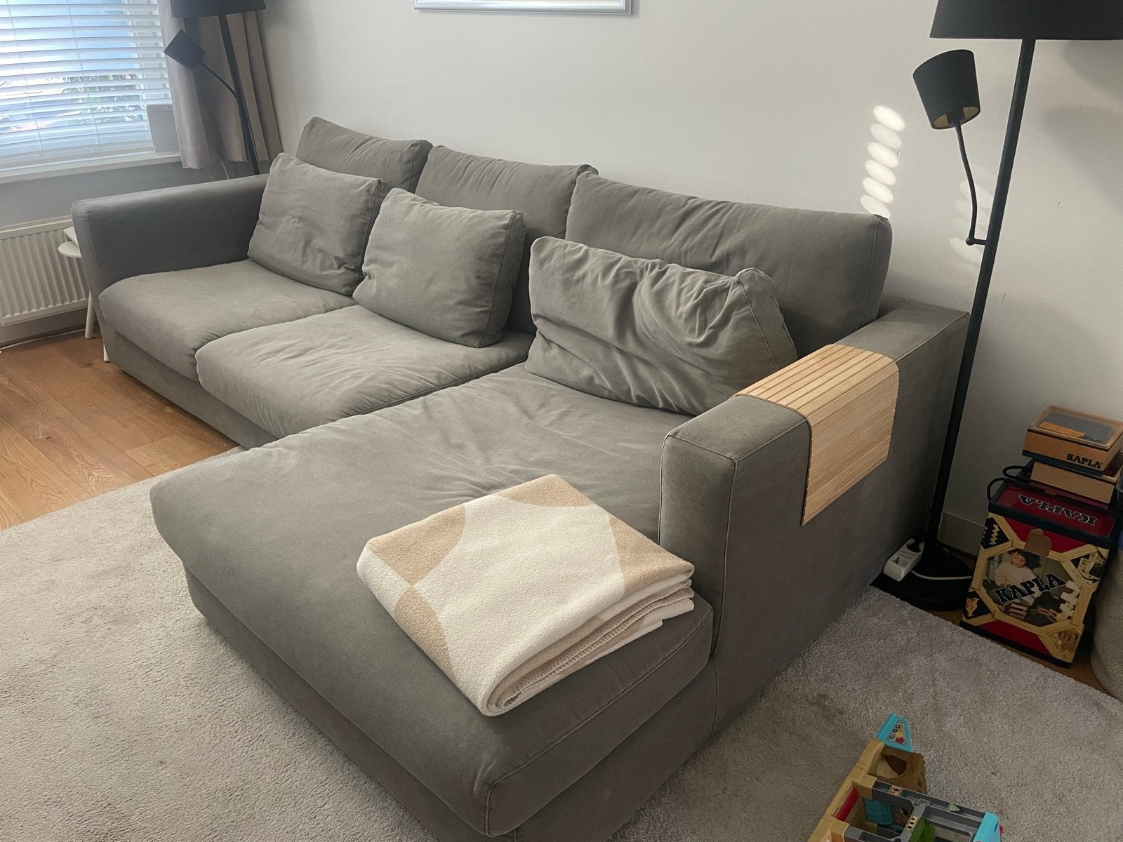 Grote hoekbank van Loods 5 - Comfortabel en ruim, Ophalen, Gebruikt, Hoekbank, 300 cm of meer
