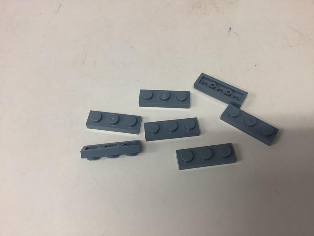 Lego plaat 1x3 zandblauw, Kinderen en Baby's, Speelgoed | Duplo en Lego, Ophalen of Verzenden, Gebruikt, Losse stenen, Lego