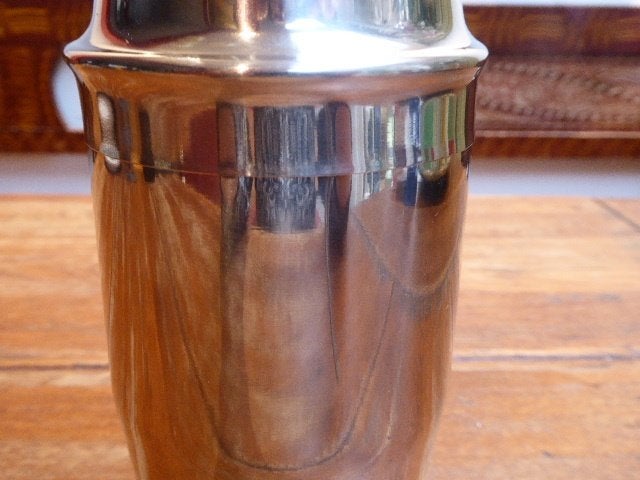 r.v.s. cocktail shaker, Overige typen, Zilver, Ophalen of Verzenden, Zo goed als nieuw