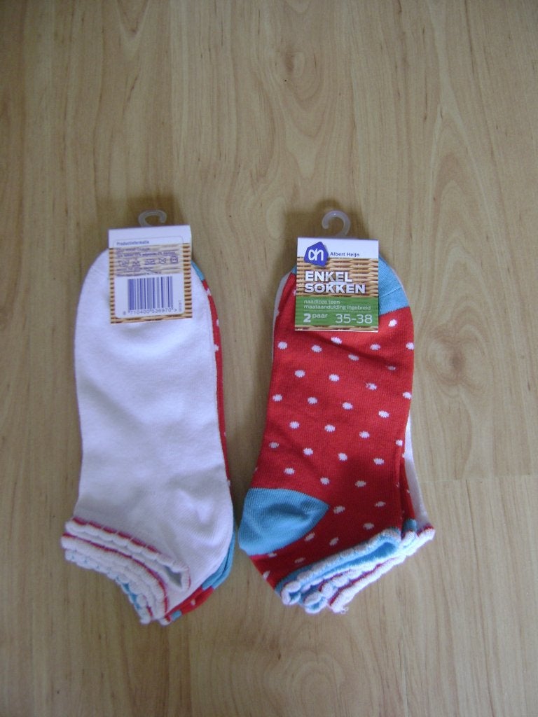 Enkelsokken / sneakersokken AH maat 35-38 / 5 setjes 2 paar, Sokken en Kniesokken, Maat 35 t/m 38, Nieuw, Ophalen of Verzenden