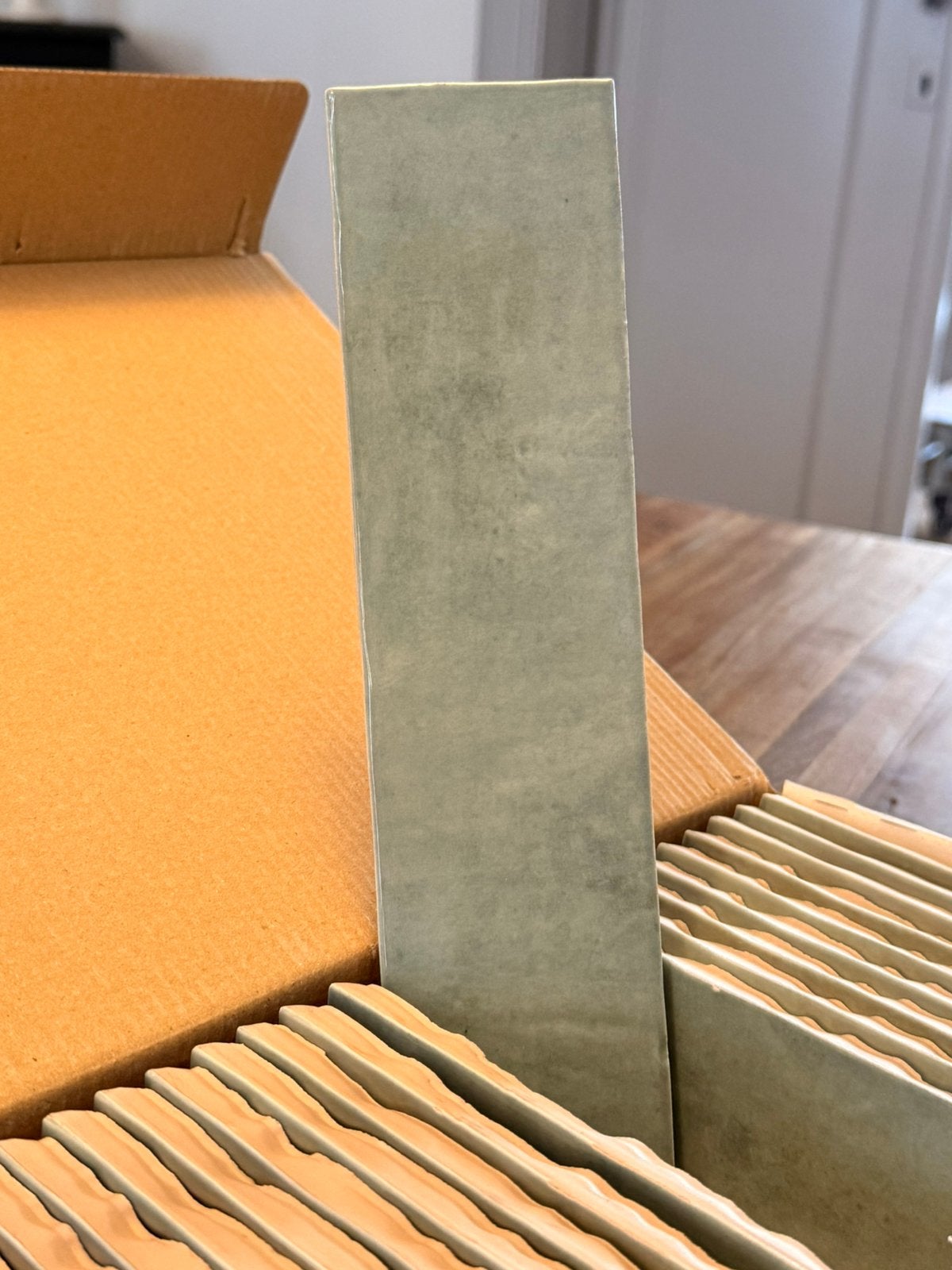 Revoir Paris Atelier Vert d'Eau Gloss Tegels 6.25x25, Ophalen, Nieuw, Minder dan 20 cm, 20 tot 40 cm