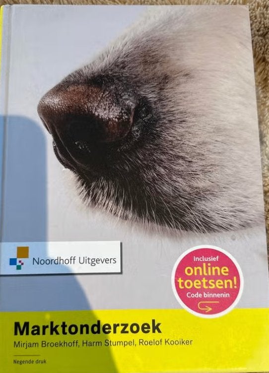 Marktonderzoek, 9e druk, Noordhoff, Boeken, Ophalen of Verzenden, Zo goed als nieuw, Economie en Marketing, Noordhoff Uitgevers