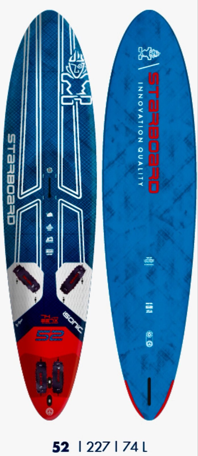 Nieuw Starboard iSonic - Race/Slalom, Ophalen, Met voetbanden, Minder dan 250 cm, Nieuw