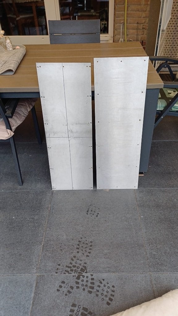 RVS platen schopplaten, Doe-het-zelf en Verbouw, Metalen, Ophalen, Gebruikt, Overige metalen