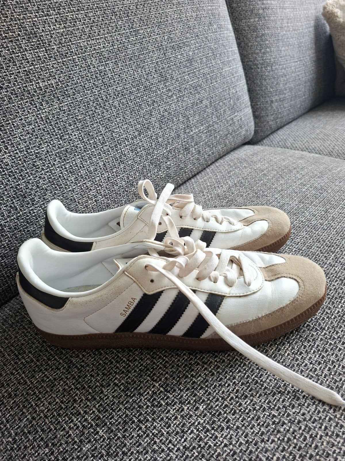 Adidas Samba OG zwartte streep maat 43, Ophalen, Gedragen