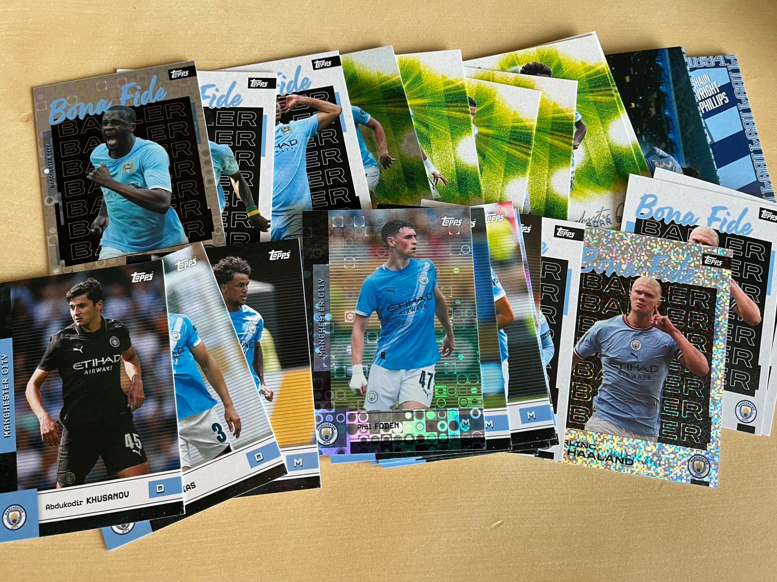 Topps Manchester City Teamset. Haaland, Ophalen of Verzenden, Nieuw, Meerdere plaatjes