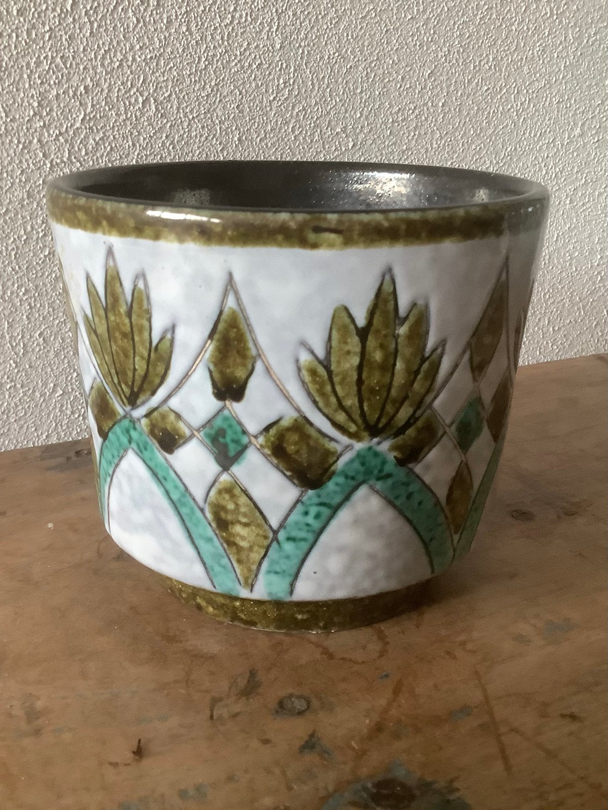 Vintage bloempotje, Ophalen of Verzenden, Zo goed als nieuw