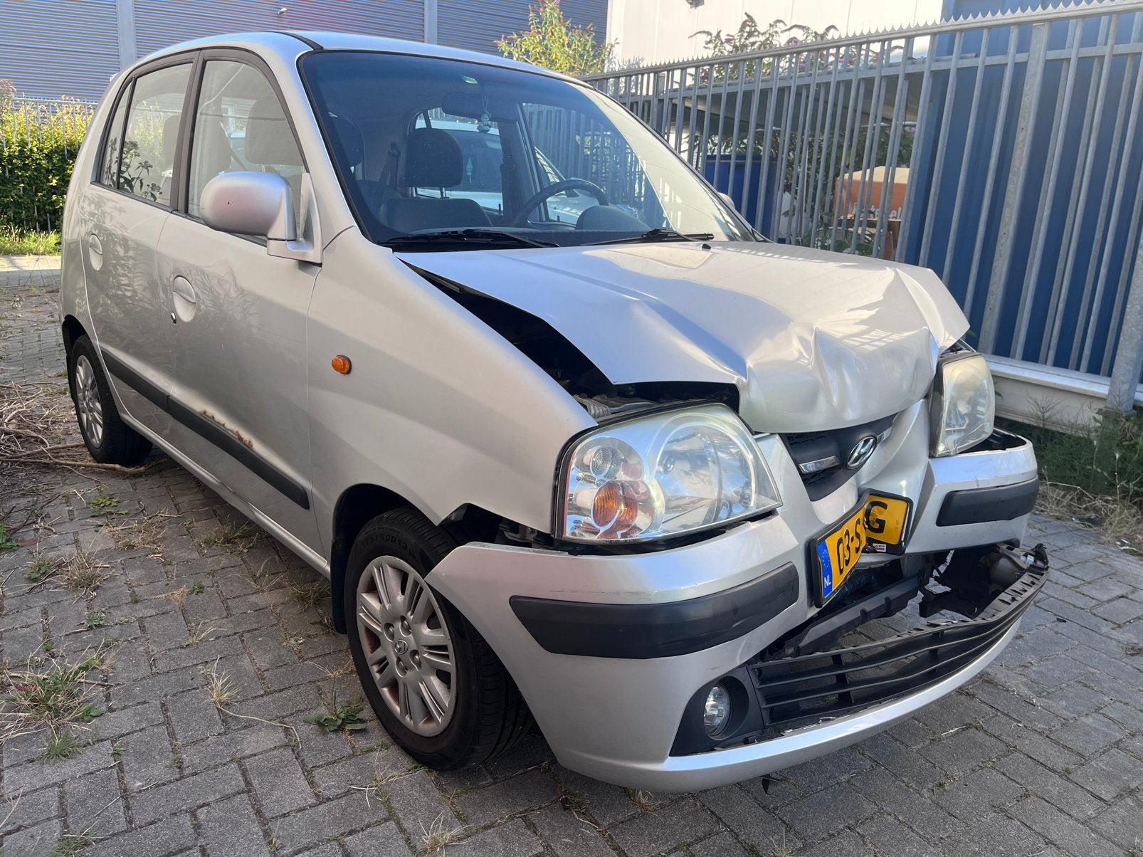Hyundai Atos Prime 2006 Airco Automaat Km.90141 SCHADE, Auto diversen, Schadeauto's, Zilver of Grijs, Hatchback, 1100 cc, Ophalen