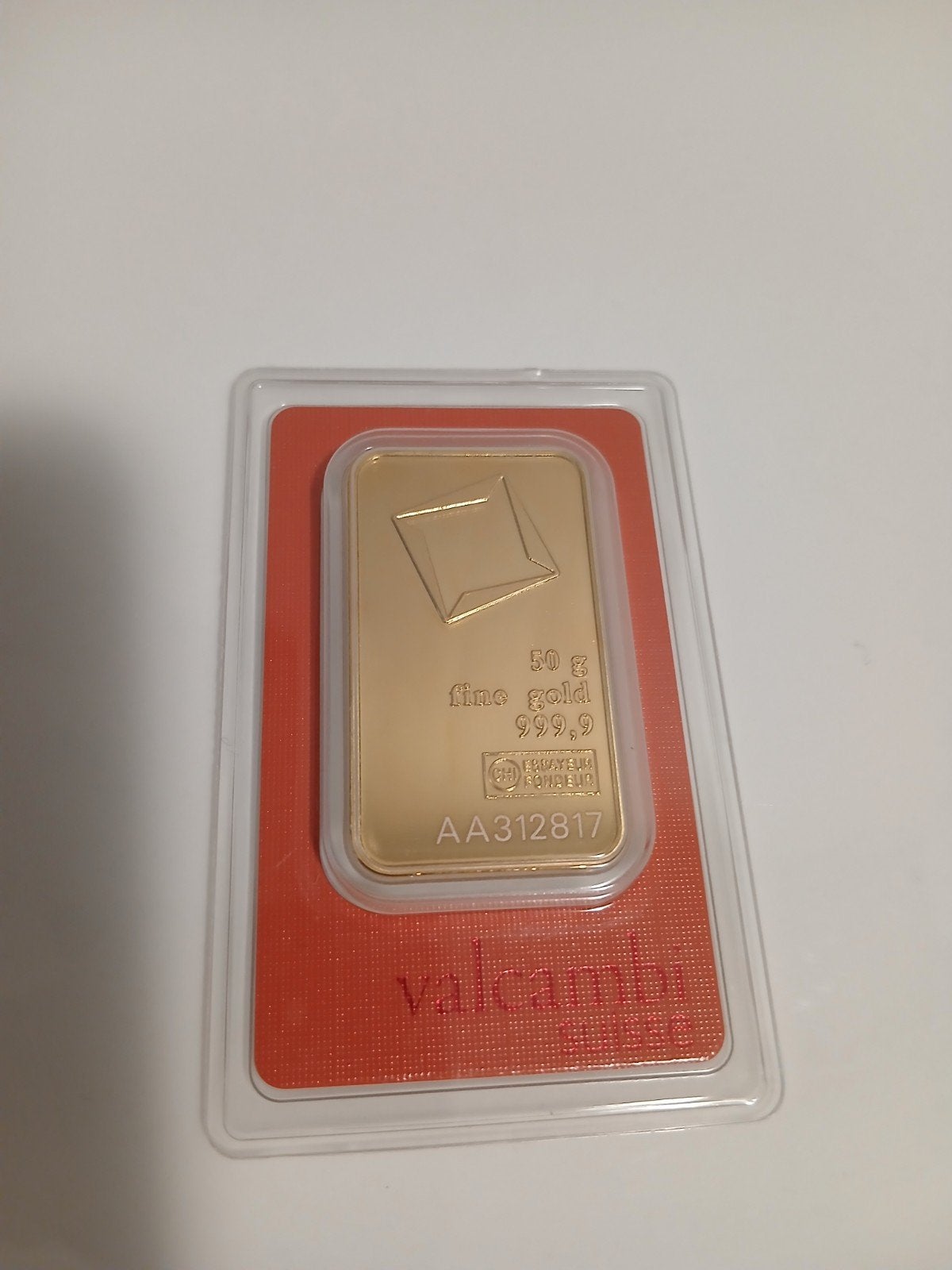 50g Valcambi Suisse 24karaats, Ophalen of Verzenden, Goud