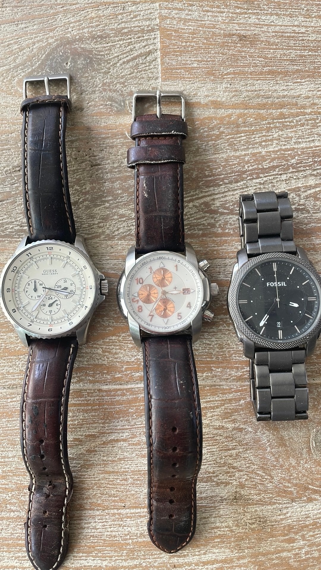 PRACHTIGE HEREN HORLOGES, GUESS, FOSSIL, CLW, Sieraden, Tassen en Uiterlijk, Horloges | Heren, Ophalen of Verzenden, Zo goed als nieuw