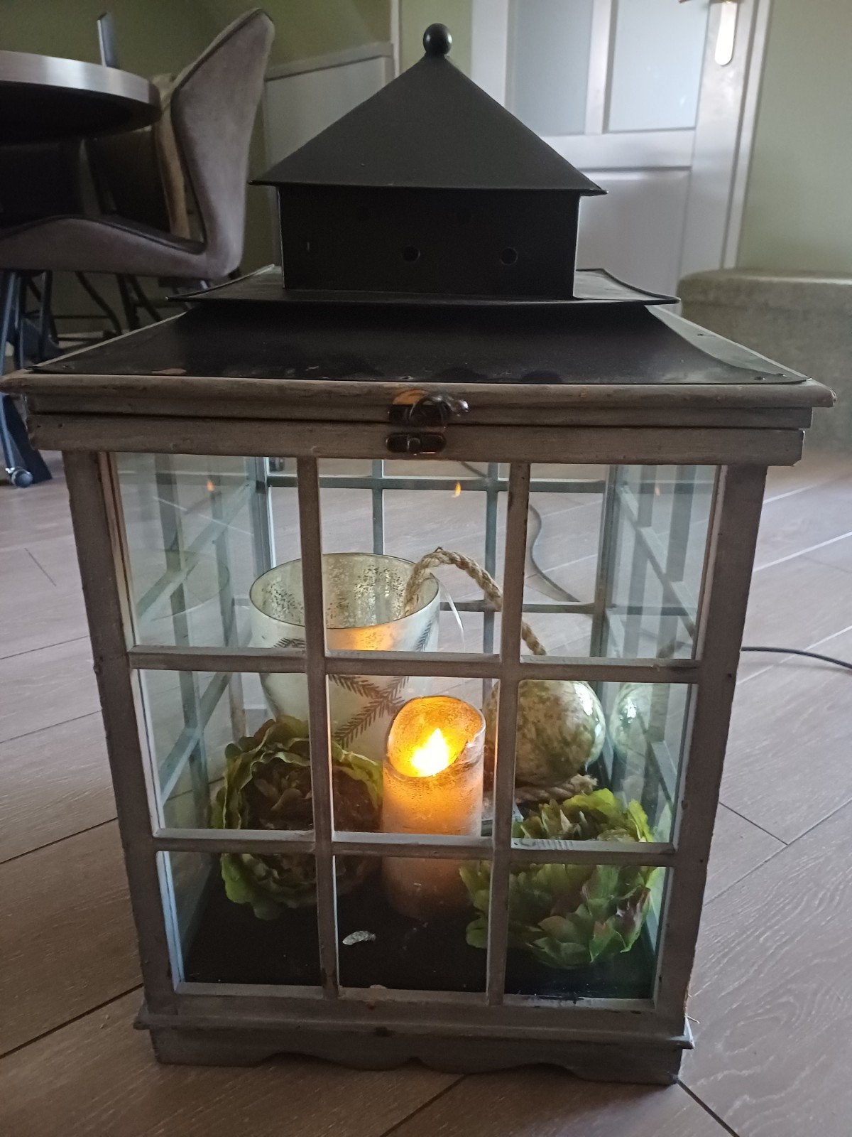 Groot windlicht voor binnen of buiten - 40x60 cm, Huis en Inrichting, Woonaccessoires | Overige, Ophalen of Verzenden, Gebruikt