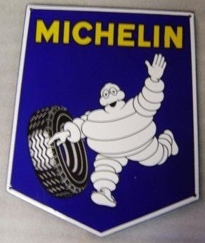 Michelin bibendum zwaar emaillen reclame bord en veel andere, Reclamebord, Ophalen of Verzenden, Zo goed als nieuw, Info@americansaleshop.nl