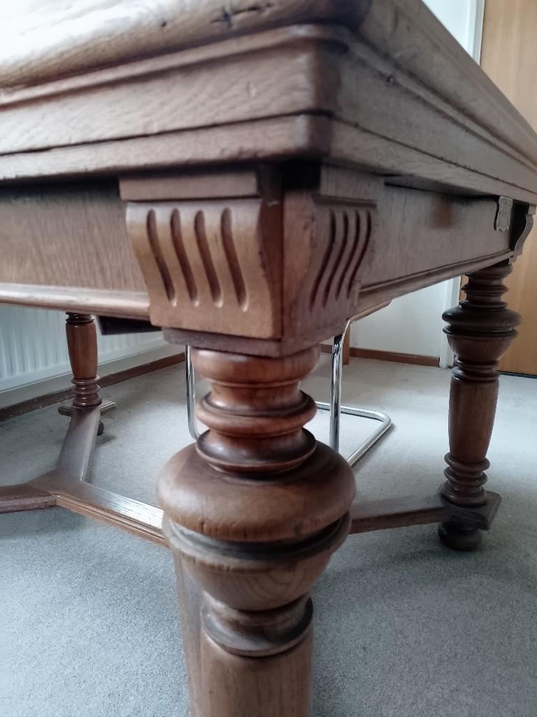 Phoenix uitschuiftafel antiek, Ophalen