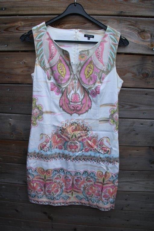 Jurk creme/ pastel Caroline Biss mt 36 Vaste prijs, Kleding | Dames, Overige kleuren, Ophalen of Verzenden, Zo goed als nieuw