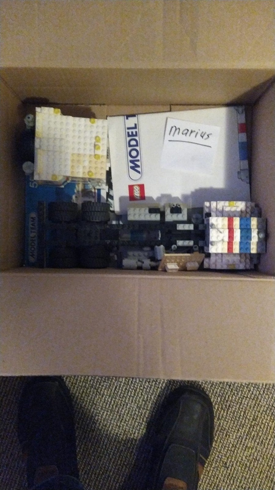 SUPER STUNT AANBIEDING MODEL 5580 WITTE VRACHTWAGEN, Gebruikt, Overige thema's, Lego, Ophalen of Verzenden