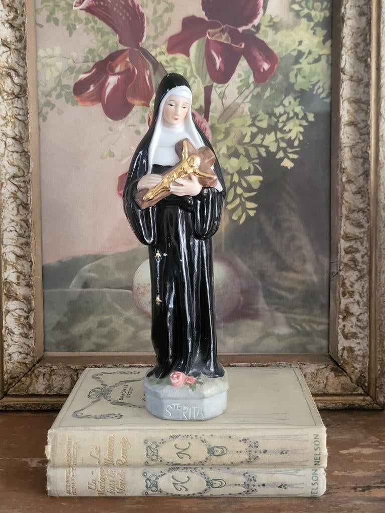 Porseleinen beeldje St. Rita Toen was geluk, Ophalen of Verzenden