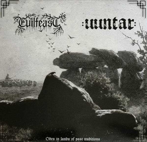 Evilfeast & Uuntar ‎– Odes To Lands Of Past Traditions lp, LP, Ophalen of Verzenden, Death metal, 12 inch