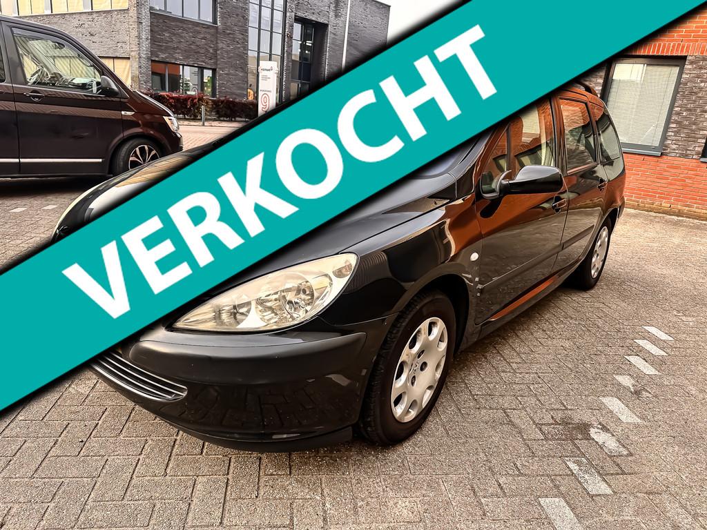 Peugeot 307 Break 1.6-16V XT Pack inruilkoopje, nieuwe APK, Stof, Gebruikt, 4 cilinders, Zwart