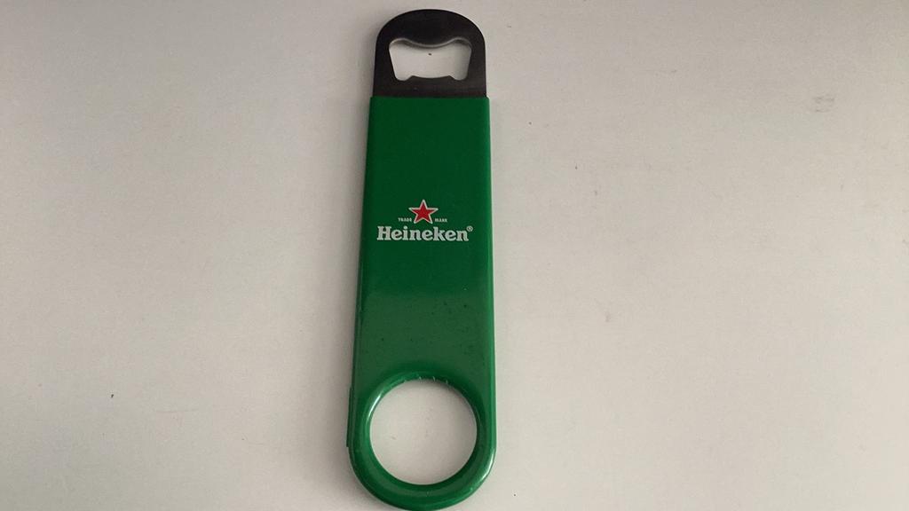 Heineken Flesopener RVS, Ophalen of Verzenden, Zo goed als nieuw, Flesopener, Heineken