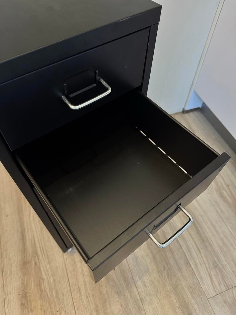 IKEA Helmer Ladenblok Zwart met 6 Lades, Huis en Inrichting, Kasten | Ladekasten, Minder dan 50 cm, Gebruikt, 5 laden of meer