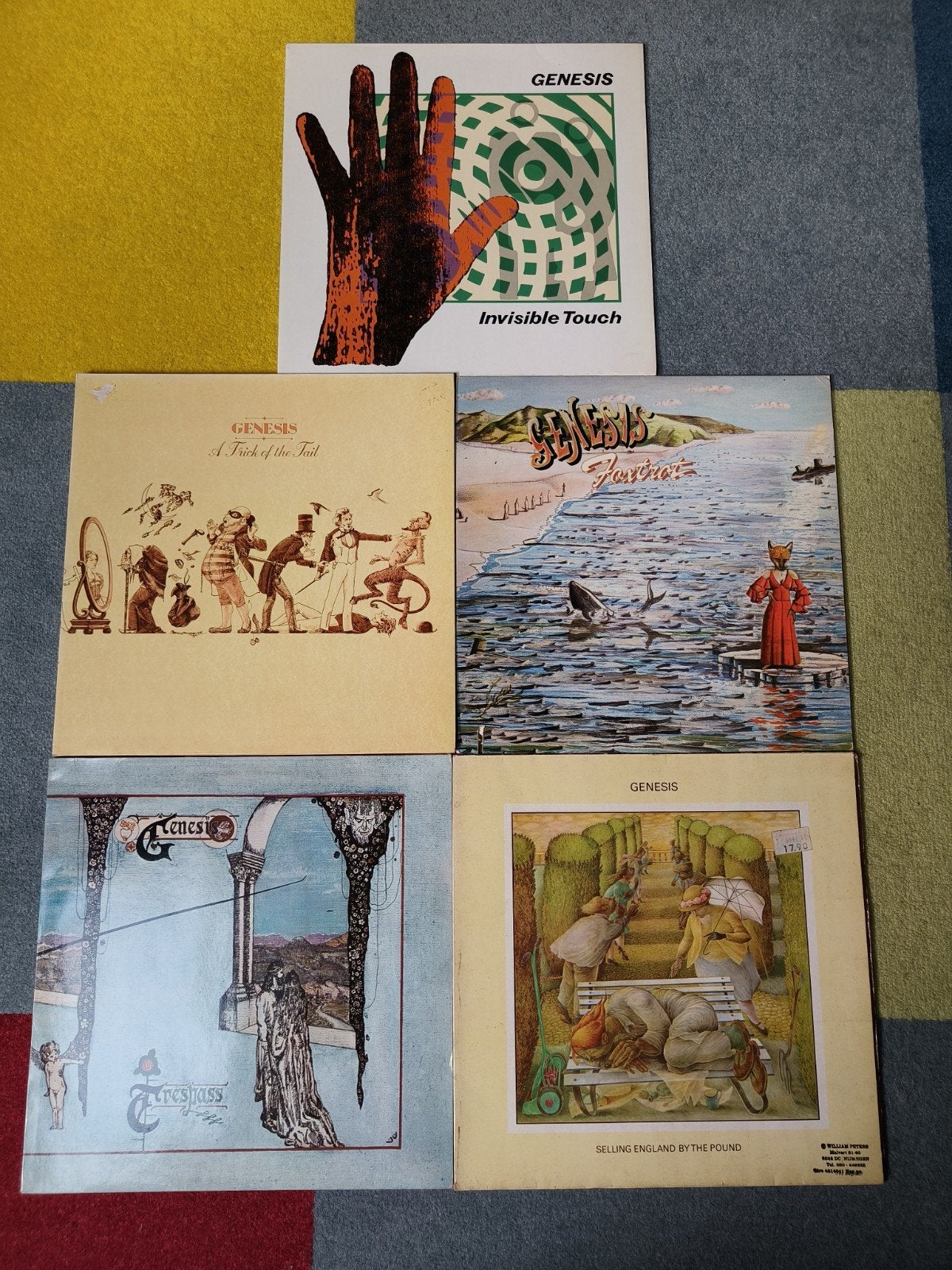 Genesis Lp's vinyl collectie Invisible Touch, Trick of the T, LP, Rock, Gebruikt, Ophalen of Verzenden