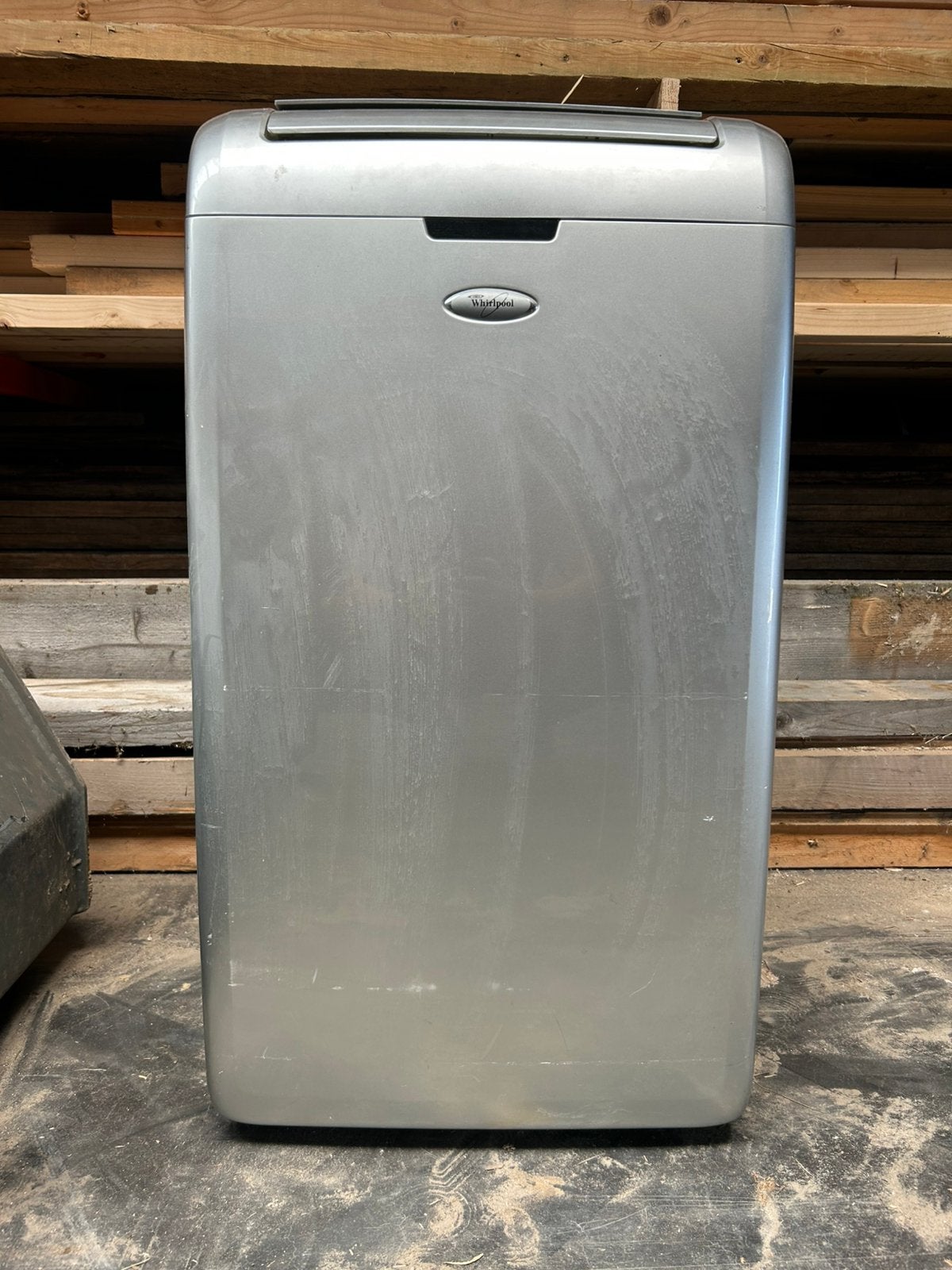 Te koop: Whirlpool mobiele airco – werkt goed, Ophalen, Minder dan 60 m³, 3 snelheden of meer, Zo goed als nieuw