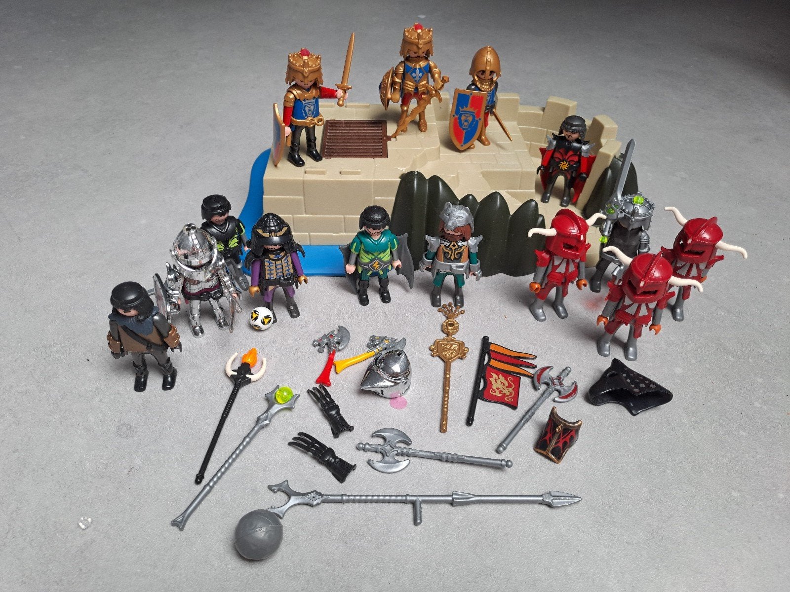 Playmobil Ridders met Bunker en diverse accessoires, Ophalen of Verzenden