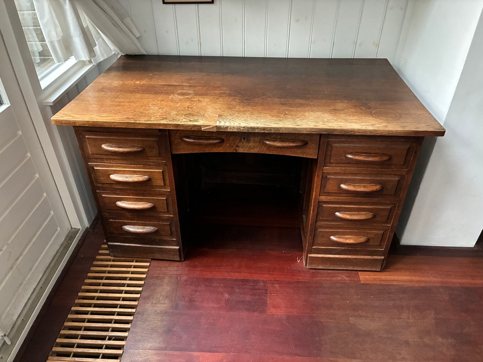 Antiek houten bureau, Antiek en Kunst, Ophalen