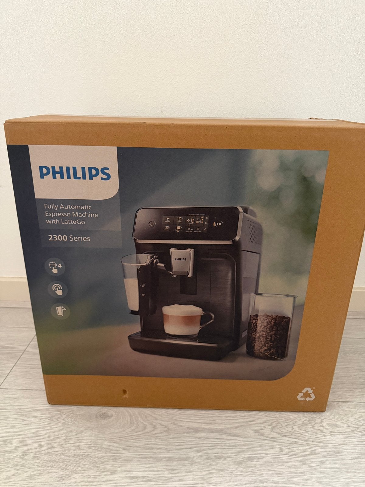 Philips LatteGo 2300 Serie EP2330/10 - Espressomachine, Witgoed en Apparatuur, Ophalen of Verzenden, 2 tot 4 kopjes, Afneembaar waterreservoir