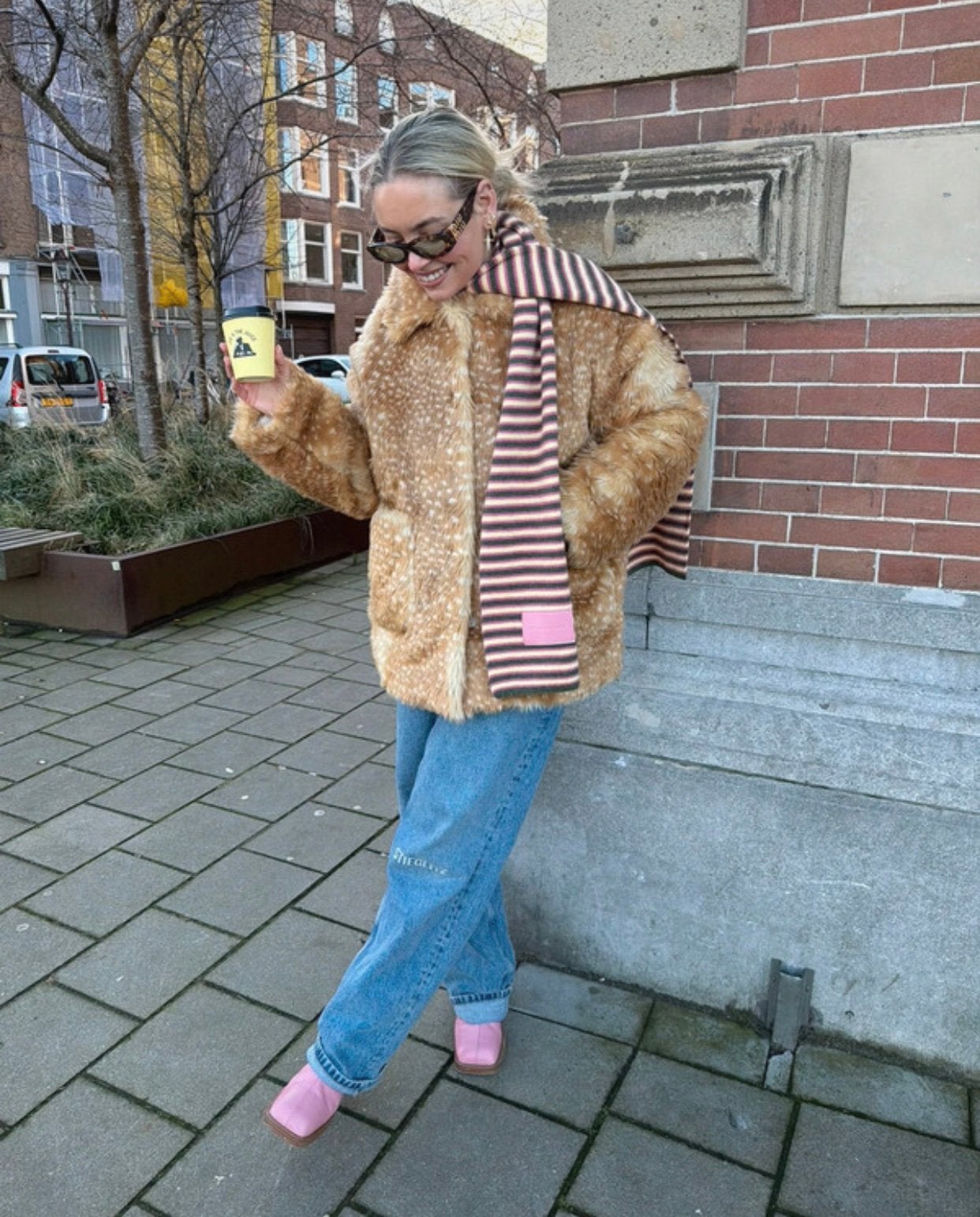 Object Bambi print coat Nieuw!, Ophalen of Verzenden, Nieuw, Maat 36 (S), Beige