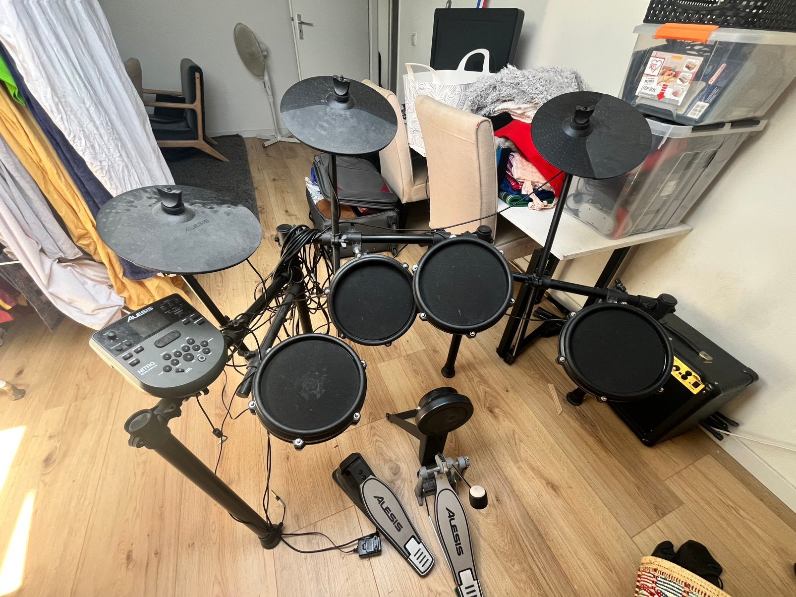 Alesis Nitro Mesh drumkit, Muziek en Instrumenten, Drumstellen en Slagwerk, Ophalen, Zo goed als nieuw, Overige merken
