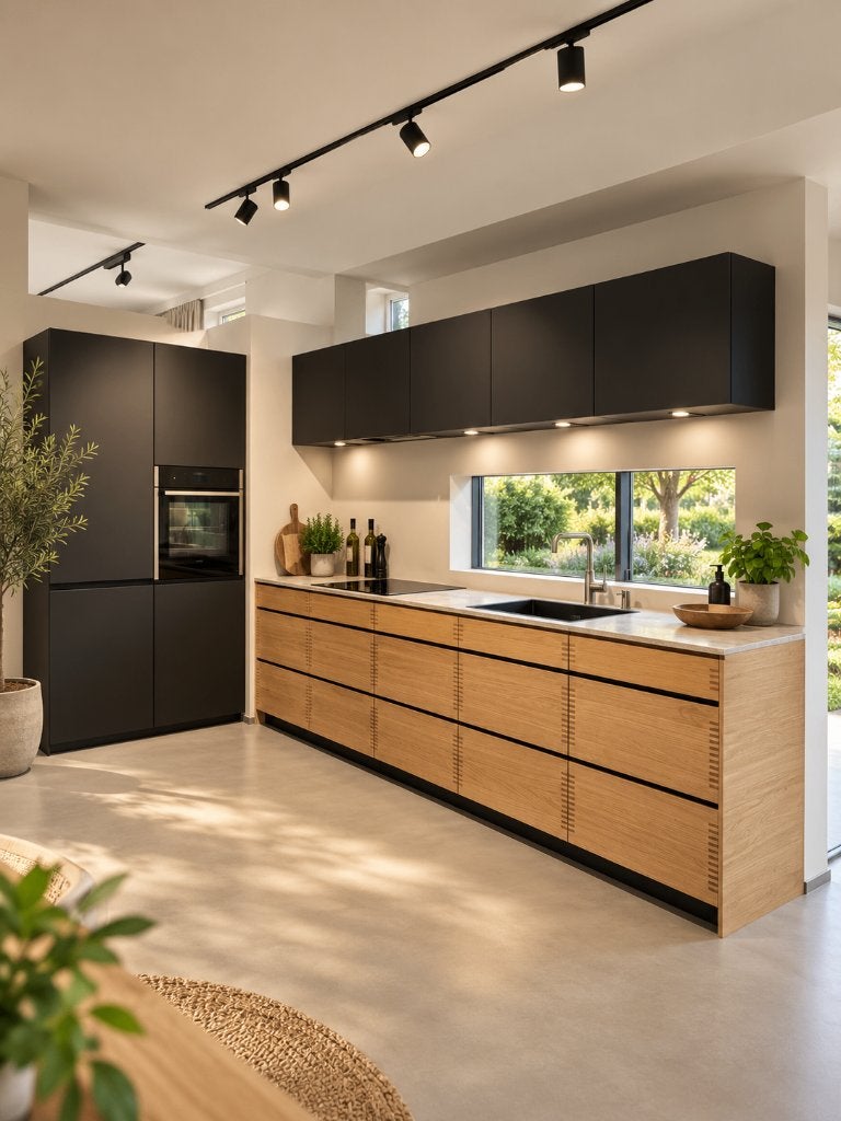 KVIK Oakwood / Compose  - showroom keuken, Overige kleuren, Verzenden, Nieuw, Enkelwandige keuken