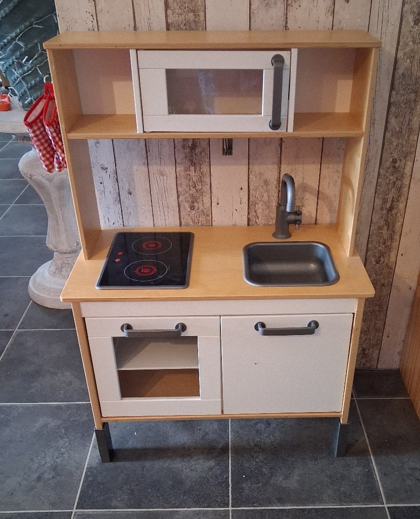 Houten speelkeuken met accessoires, Ophalen, Gebruikt, Hout, Speelkeuken