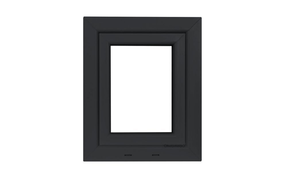 Kunststof Kozijn Draaikiep  50 X 70cm Mat Zwart Ral 9005, Doe-het-zelf en Verbouw, Kozijnen en Schuifpuien, Niet ingevuld, Kunststof