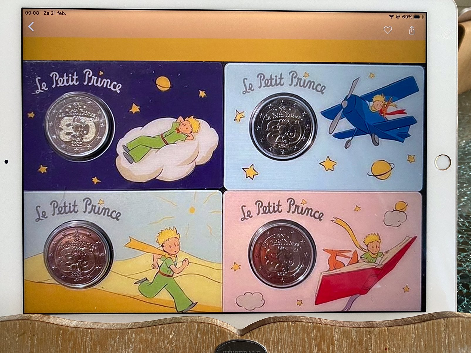 4X COINCARDS FRANKRIJK BU., Ophalen of Verzenden, Frankrijk, 2 euro