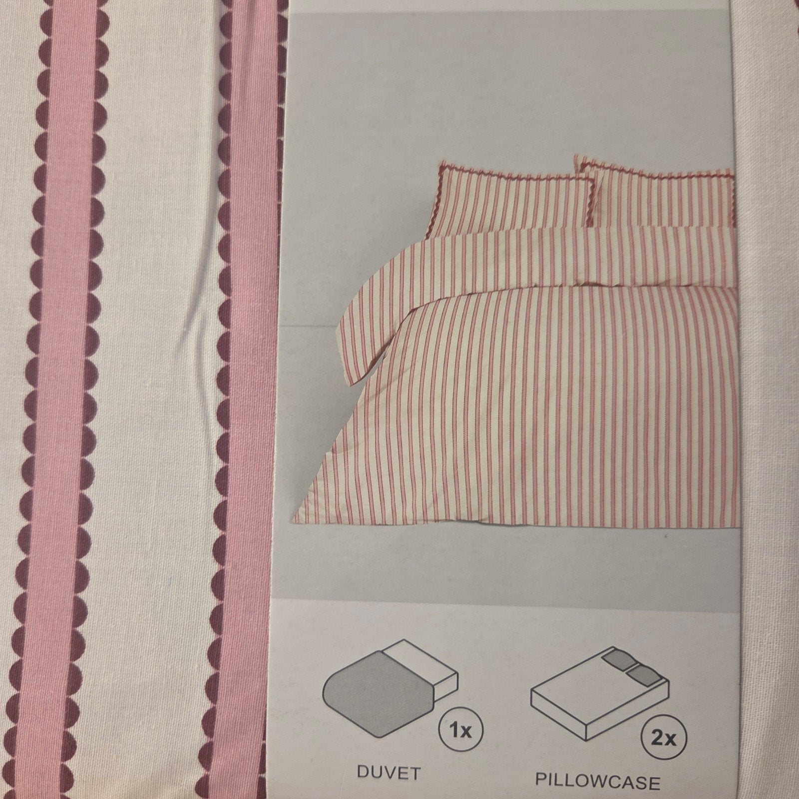 Mooie nieuwe dekbedset 200x200, Wit, Beddengoedset, Ophalen of Verzenden, Inclusief kussenslopen