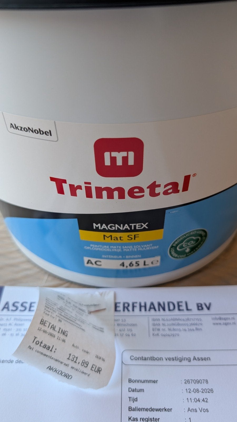 Magnatex Mat SF Muurverf - 4,65L - Praxis Anijs, Minder dan 5 liter, Ophalen, Nieuw, Verf