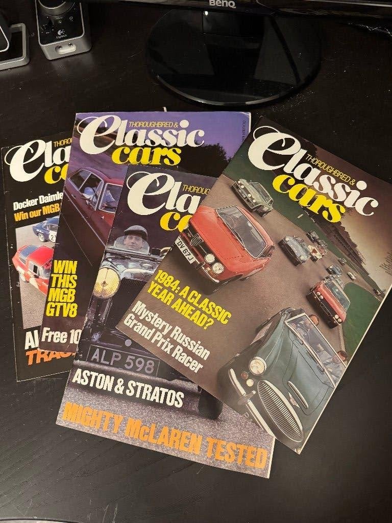 Oldtimer bladen Classic Cars 1983 - 1984, Gelezen, Algemeen, Diverse auteurs, Ophalen of Verzenden