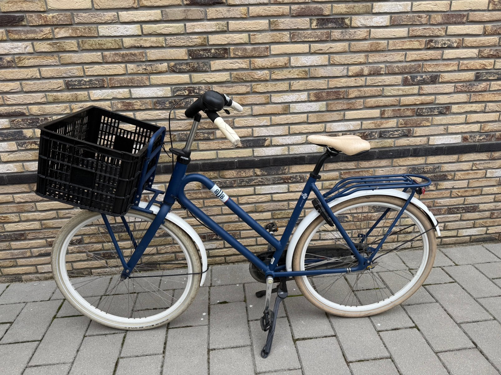 Batavus bub dames stadsfiets, Ophalen, Batavus, Dubbele standaard, 2 zitjes