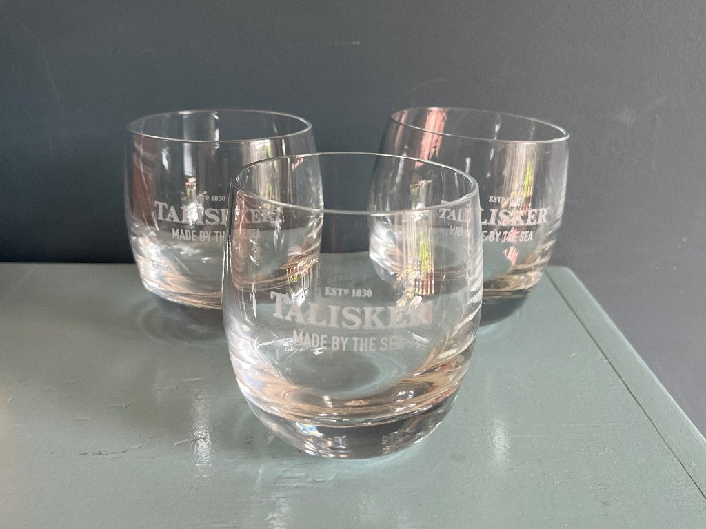 Talisker whisky glazen 3, Ophalen of Verzenden, Zo goed als nieuw, Overige typen