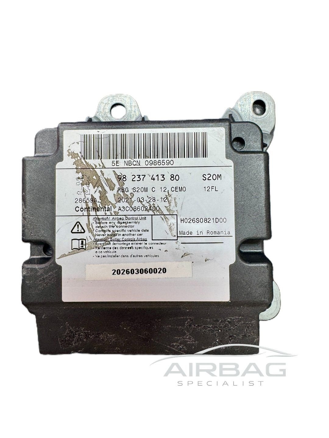 Peugeot 208/2008 9823741380 A3C08602400  airbag module - srs, Auto-onderdelen, Gebruikt, -, -, Ophalen of Verzenden