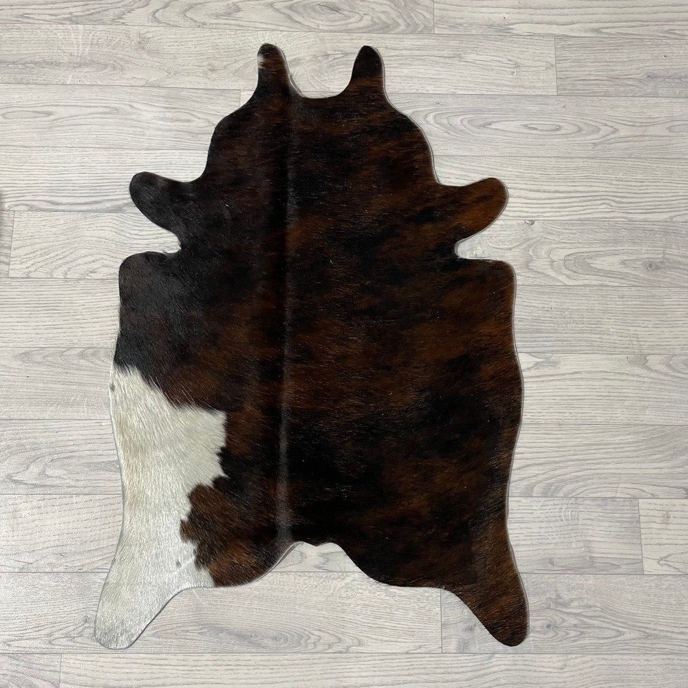Mini koeienhuid bruin wit zwart 90x60cm #433 | Lederstore, Nieuw, Overige vormen, Zwart, 50 tot 100 cm