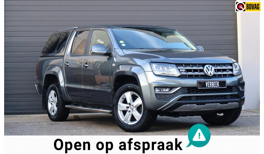 Volkswagen Amarok 3.0 TDI Plus Highline/4X4/Luxe/Camera/PDC/, Automaat, Gebruikt, Zwart, Bedrijf